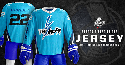 Season Ticket Holder Jerseys art brand branding design hockey identity jersey kansas sport sports wichita