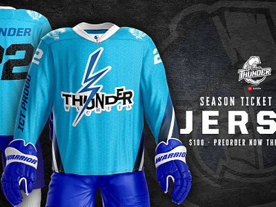 Season Ticket Holder Jerseys art brand branding design hockey identity jersey kansas sport sports wichita