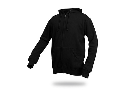 Black zip hoodie ghost mannequin black branding concept creative hoodie illustration image isolated jacket mannequin mockup sweather zip