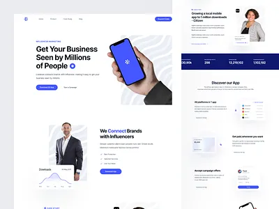 Landing Page: Cash busines hero business business landing page design graphic design hero illustration landing landing page typography ui ux uı design web website