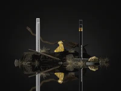 Product Shot 3d 3d art c4d cbd cgi cinema4d composition concept design graphic design illustration key visual kush nature product product shot redshift render vape weed