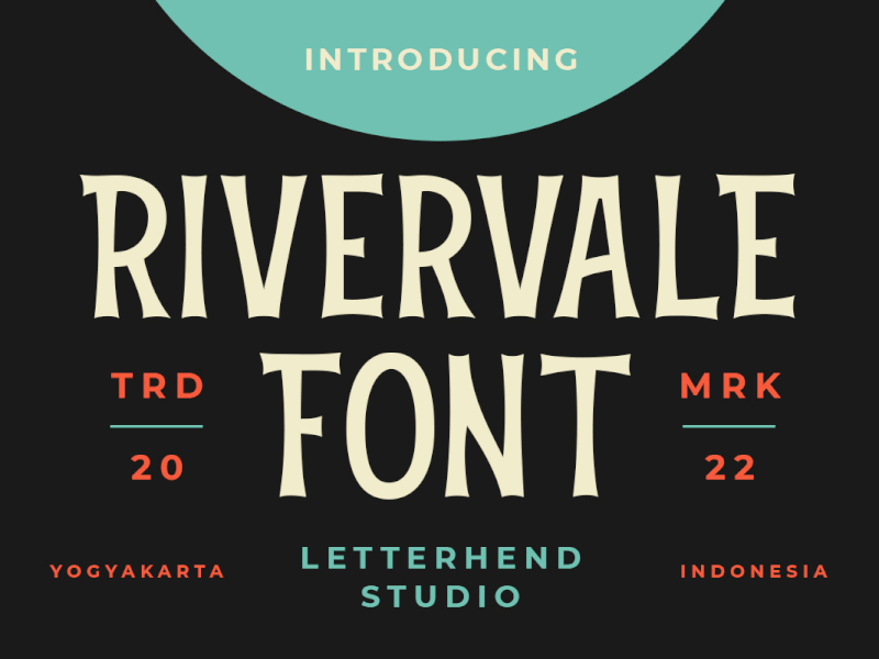 Rivervale Font freebies logo font logotype