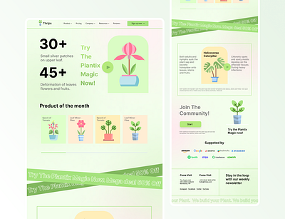 Plant-Based Startup Landing Page beauty creative gradients green indoor interface landing page plant based product startup ui ux user interface vegan website design