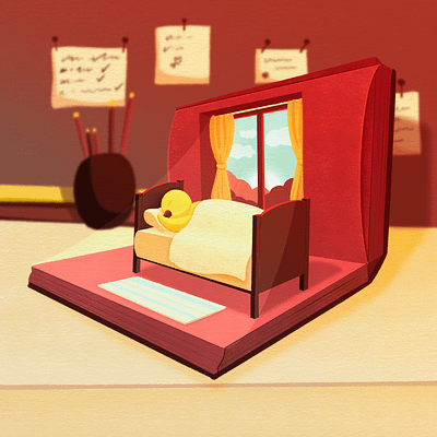 The Morning Book book illustration bright chick childrens book cute design illustration kids morning photoshop