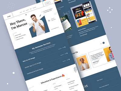 Personal Portfolio Website agency branding freelancer graphic design header homepage landing page personal personal portfolio personal web portfolio portfolio website trending trendy ui ui designer uiux user interface web design website