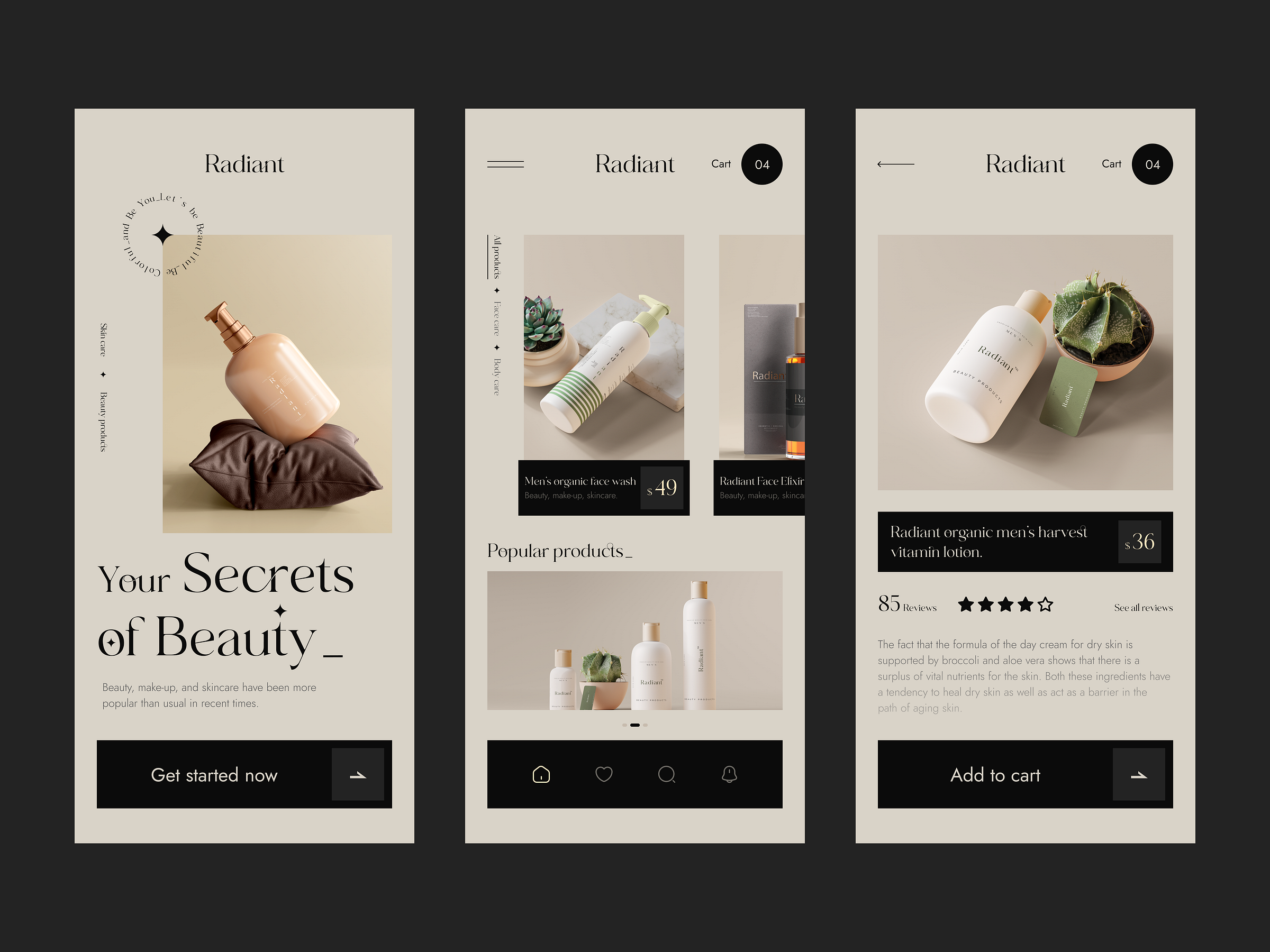 radiant-beauty-products-app-by-muhammad-shofiuddoula-for-zeyox-studio