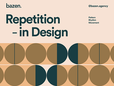 Repetition in Design bazen agency daily ui design illustration design school design tip design tips font graphic design illustration logo pattern trending ui ui design uiux