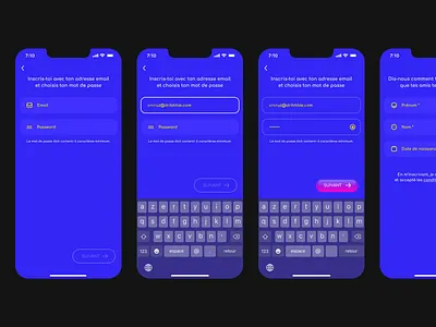 App Sign up 📱✨ app aqua field onboarding sign up signup