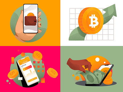 Real Bitcoin Web Graphics bitcoin branding creative illustration cryptocurrency design design studio digital art digital artists digital illustration finance graphic design graphics illustration illustrator interface illustration ui design ux design web design web graphics website illustration