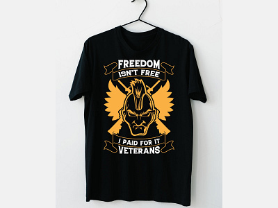 VETERANS T-shirt Design 3d animation branding design evergreen fitnesst shirt flyer freedomtshirt graphic design gymtshirt illustration illustrator logo motion graphics t shirt design tshirt ui unisex vector veterans tshirt