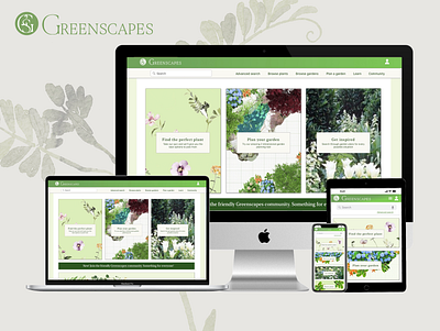 Greenscapes 2 design invision product design sketch ui ux