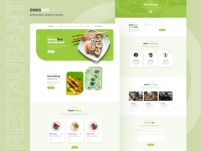 Restaurant Website Ui Design in Figma design illustration shuvo sarker ui ui design ui ux uiux webdesign website design website ui design