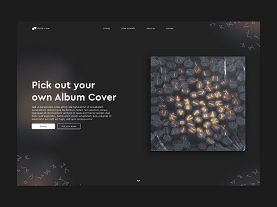 Mythic Cover - Buy Album Covers album album cover artist artists landing page music musician platform play playlist pop spotify talent web webapp website