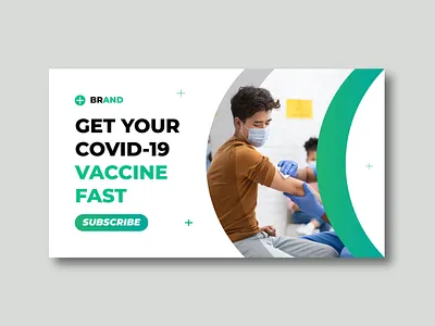 Medical healthcare web banner template and video thumbnail. video thumbnail