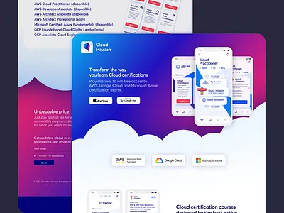 Cloud Mission Website app branding design productdesign ui ux website