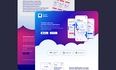 Cloud Mission Website app branding design productdesign ui ux website