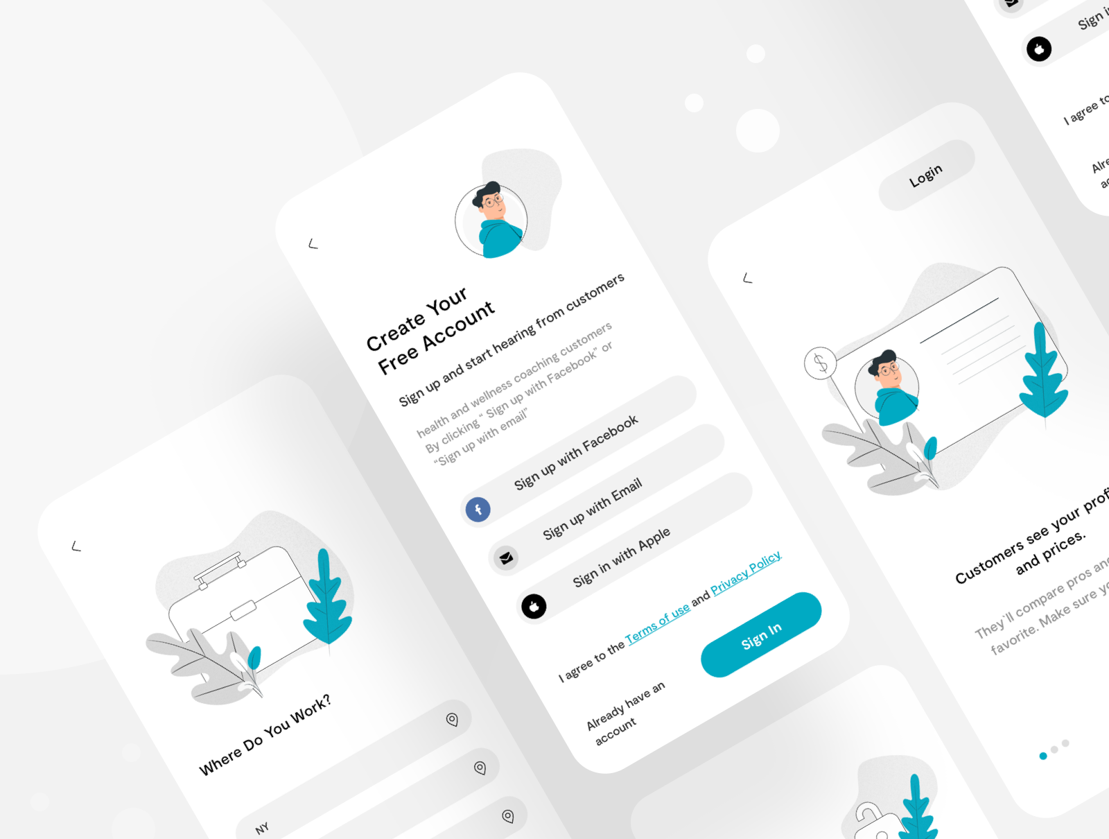 Example of Custom Mobile App Design (100+ Screens)