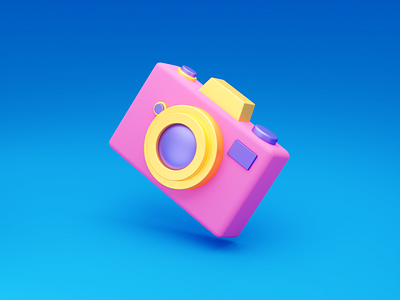 Camera 3d animation blender blender 3d branding design graphic design illustration minimal motion graphics ui