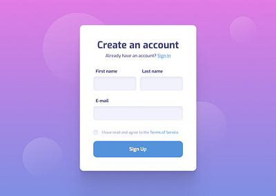 Daily UI Challenge 1 - Sign Up daily challenge daily ui daily ui challenge design figma login modal register registration sign up signup signup page ui ui challenge ui design uidesign uiux user interface ux uxui