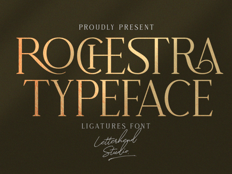 Rochestra Serif Typeface freebies modern
