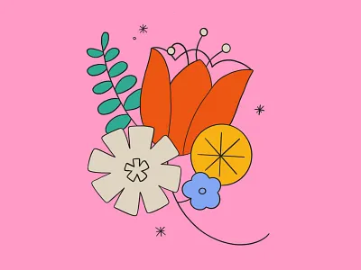 Flowers 2/5 cute design digital illustration floral flower flowers illustration