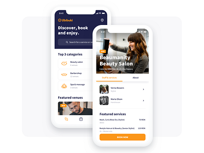 Ubibuki - booking platform android app application appointment appointment app b2b booking booking app design ios pczohtas product reminder saas service ubibuki ui user experience ux website