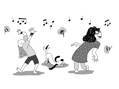 Illustration: Sunshine Amelia — "Dancing.02" books childrens books design illustration