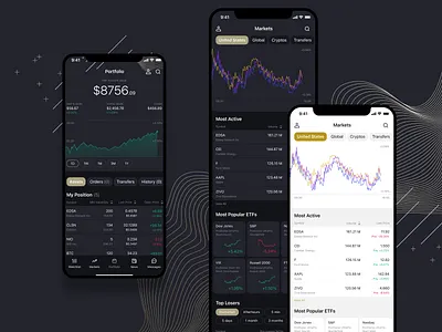 Alchemy Markets. Cryptocurrency App appdesign crypto dark dribbble light mobile money trading ui ux