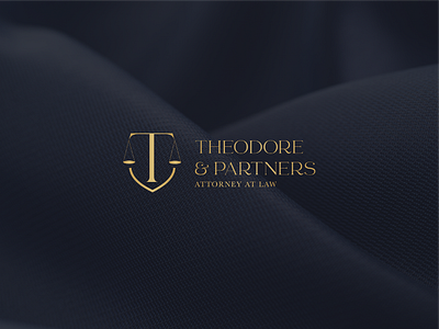 Theodore & Partners | Lawyer Logo gold color palette law branding law logo lawyer branding lawyer logo