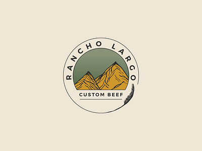 Rancho Largo Custom Beef - Brand Identity branding color palette design illustration logo typography