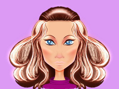 Girl art design fashion girl icon illustration procreate