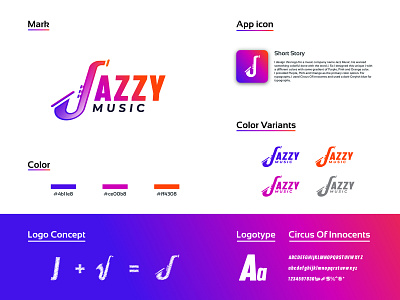 J JAZZY LOGO abstract logo alphabet logo best color scheme brand logo branding concept logo creative logo expert logo graphic design j logo jazz music logo jazzy logo logo logo design music logo professional gradient professional logo sexaphone logo top logo unique design