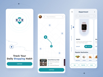 Shopping Mall App app app design clean design ecommerce gradient graphic design grocery minimal mobile app shopping super market tracking typography ui ux vector white