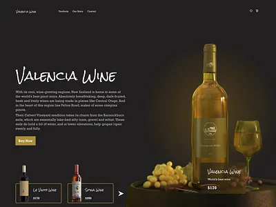 Wine Landing Page landing page ui wine landing page