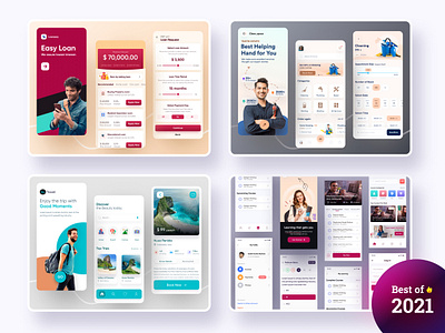UI/UX Design of 2021 app design 2021 best design 2021 creative design design of 2021 design work education app illustration loan app 2021 mobile app design popular design work top design work top design work 2021 user interface design user researcher
