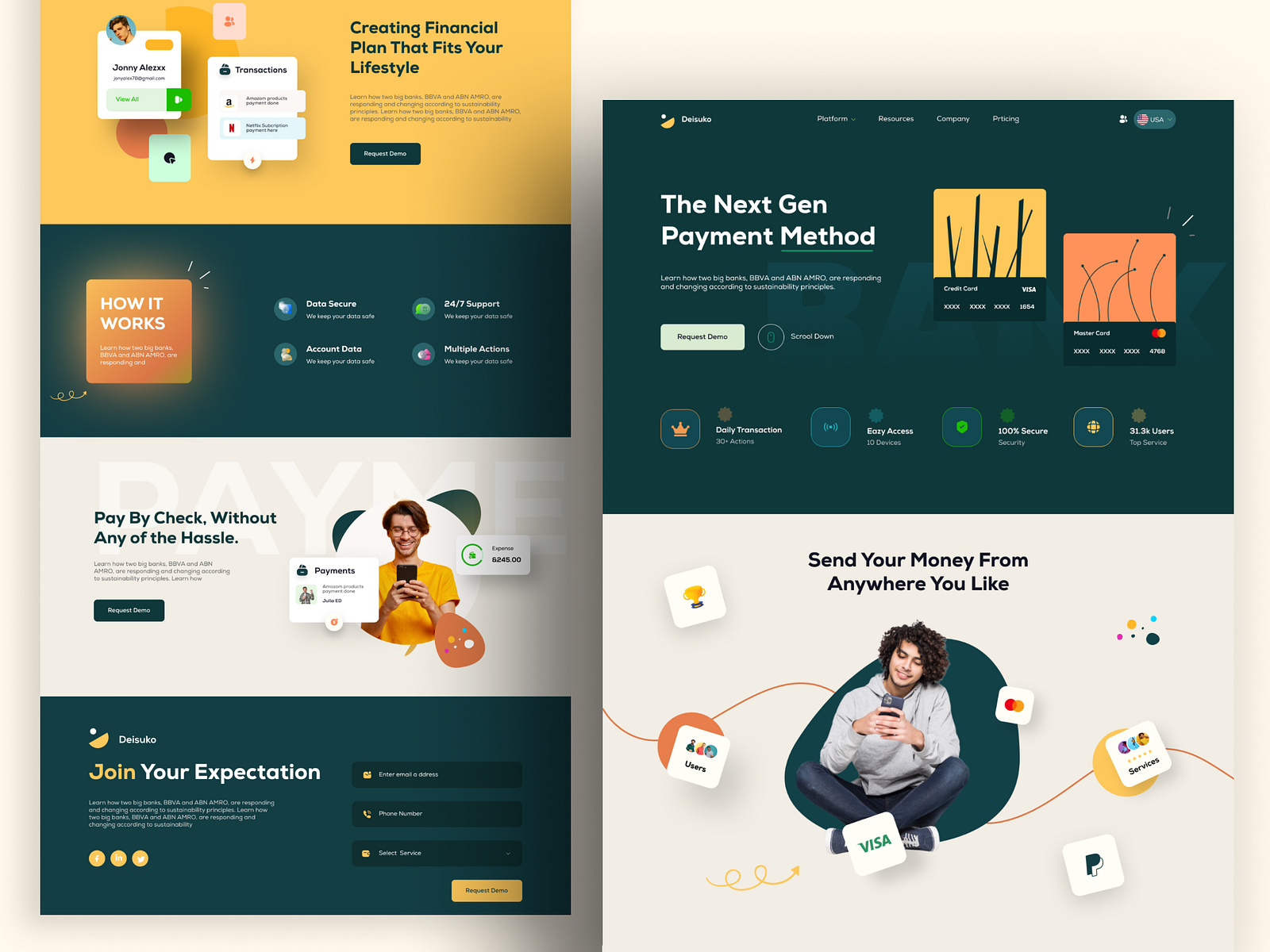 virtual-payment-service-web-design-by-dotpixel-agency-on-dribbble