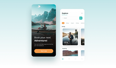 Booking Application adventures app app design bookingapp explore search sport travel ui ux uxui