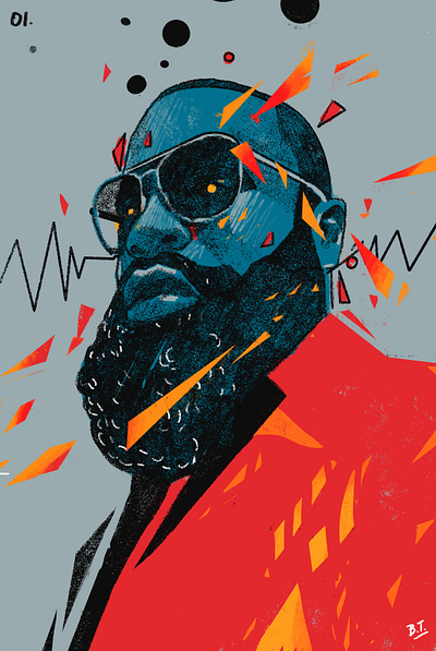 Black Thought black thought brushes cool portraits hip hop portraits illustration illustrator people portrait portrait art portrait illustration portrait of rapper procreate rapper