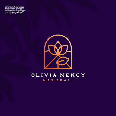 Olivia Nency 3d graphic design lettermark