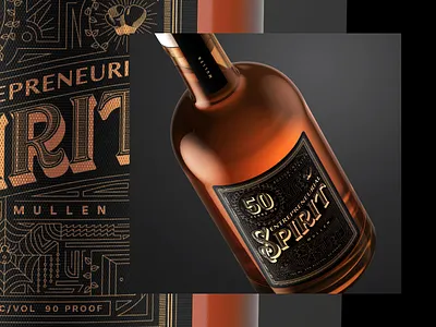 Mullen 50 Bottle Design bottles branding design drink flat illustration graphic design illustration line art packaging design