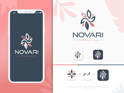 Non profit company logo design app icon design N letter + flower 3d app design app icon brand identity branding business logo colourful creative design designer graphic design icon illustration letter logo design logo n letter non profit business ui vector word mark