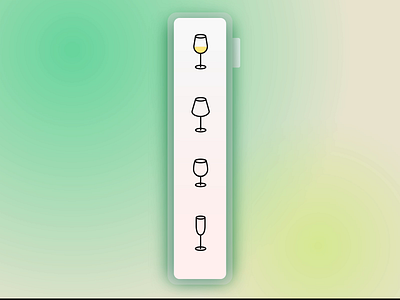 Different color, different taste animation design icons illustration taste ui wine