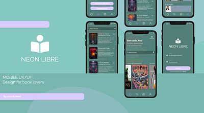 Neon Libre - Mobile App app design ui ux