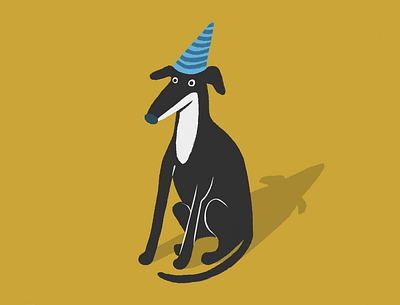 Whippet animal dog greyhound illustration puppy whippet