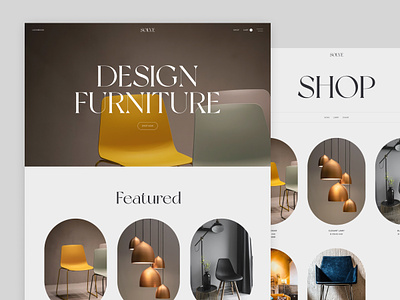 Ecommerce & Shop Website animation blog ecommerce furniture minimal modern shop template ui webdesign webflow website