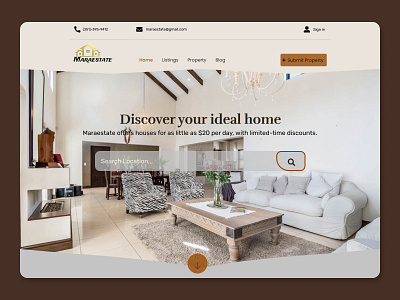 Search page design design ui