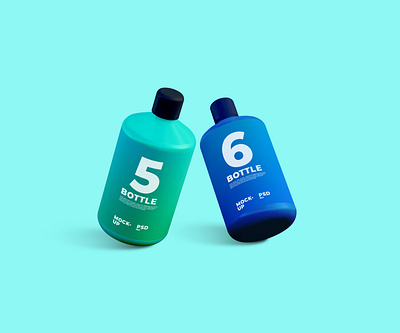 Bottle mockup 3d bottle mockup branding mockup ui