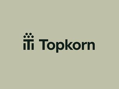 Topkorn branding brandmark design identity logo mark minimal