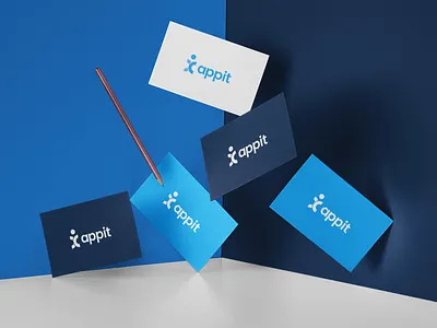 App It Color Exploration appit art direction blue brand development brand identity branding business card clean colors concept exploration identity logo logodesign logotype mark print application software company symbol