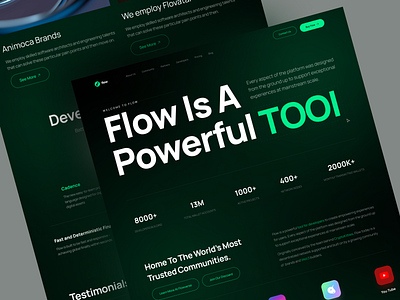 Flow - Redesign Concept bitcoin bitcoin ethereum wallet bnb blockchain crypto crypto app cryptocureency defi ethereum exchange exchange nft invesment modern user interface wallet website redesign